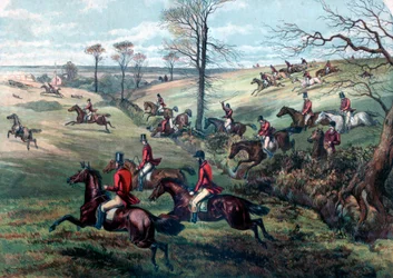 Fuldt skrig, Rævejagt, 1800-tallet