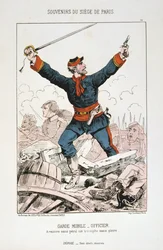 Garde Mobile - Officer, Belejringen af ​​Paris, 1870-1871
