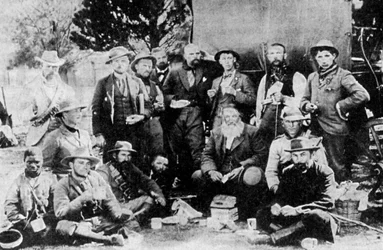 General Piet Joubert 1831-1900 og stab, slutningen af det 19. århundrede 1935