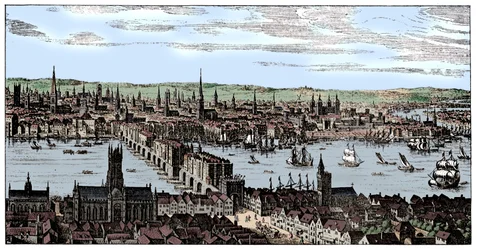 Oversigt over London, 1666, 1909.