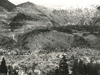 Generelt billede af Ouray og Rockies, USA, 1895.
