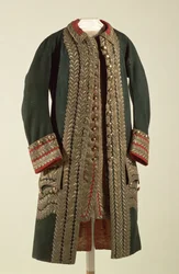 Generaluniform, tilhørende Alexander Suvorov (1729-1800), slutningen af det 18. århundrede (uldstof og silke dekoreret med guldtråd)