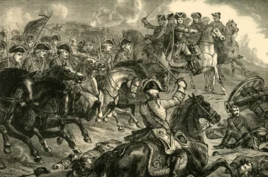 George II, i slaget ved Dettingen, 27. juni 1743, 1890.