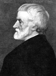 George Meredith 1828-1909, engelsk romanforfatter og digter, begyndelsen af det 20. århundrede