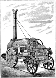 George Stephensons lokomotiv Rocket, c1875