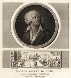 Georges Danton, deputeret for Paris i Nationalkonventet, henrettet i 1794