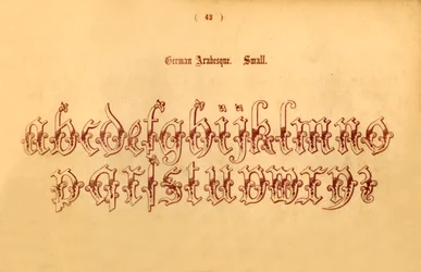 tysk arabesk. Lille, 1862