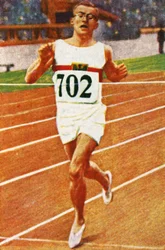 Den tyske sprinter Joachim Buchner, 1928.