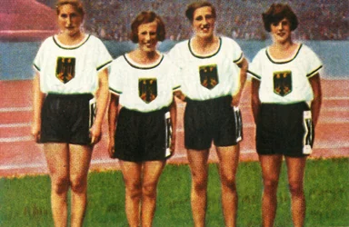 Tyske kvinders 4x100 m stafethold, 1928.