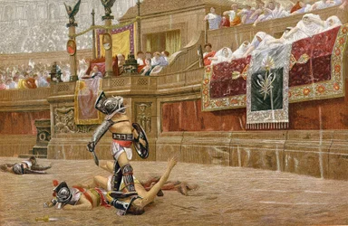 Gladiatorer i den romerske arena