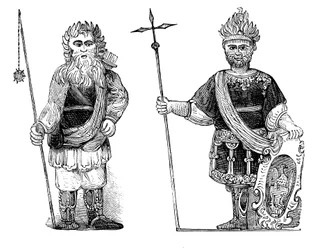 Gog og Magog, Guildhall, London, c1902