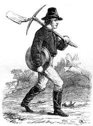 Gold Miner, Californien, 1800-tallet