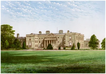 Gopsal Hall, Leicestershire, hjemsted for Lord Howe, c1880