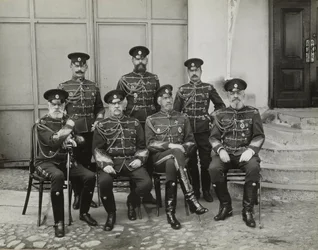 Storhertug storhertug Nicholas Nikolaevich den Ældre af Rusland, prins Vasilchikov og grev Voron