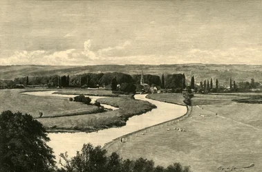 Great Marlow, fra Quarry Woods, 1898.