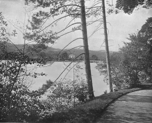 Green Island, Lake George, New York State, USA, c1900.