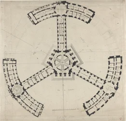 Grundplan for et kunstakademi, 17501790.