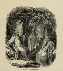 Group of Archdruids and Druids Fra bogen Old England: A Pictorial Museum, 1845