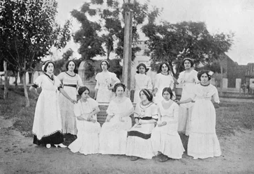 Gruppe af paraguayanske kvinder, Carapegua, Paraguay, 1911