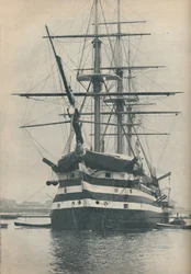 HMS Victory før hun blev flyttet til tørdok i 1922, 1936