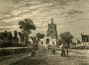 Hackney kirke, c1876.