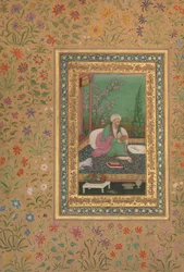 Haji Husain Bukhari, Folio fra Shah Jahan Album, recto: begyndelsen af det 19. århundrede.