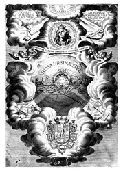Halvtitel af Rosa Ursina, af Christopher Scheiner, 1630