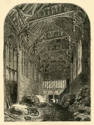 Hall of Eltham Palace i 1835, c1878.