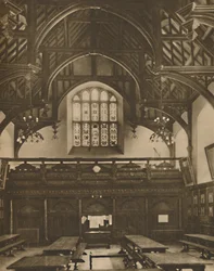 Hall of Grays Inn, hvor fejlens komedie blev opført i Shakespeares levetid, c1935.