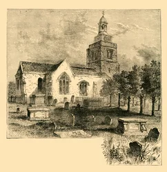 Hammersmith Sognekirke, i 1820, c1878.