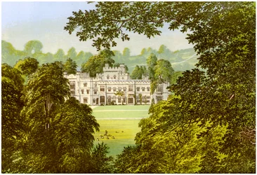 Hampton Court, Herefordshire, hjemsted for familien Arkwright, c1880