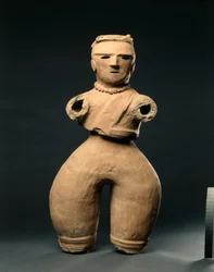 Haniwa-figur af en kvinde, ca. 500-tallet.