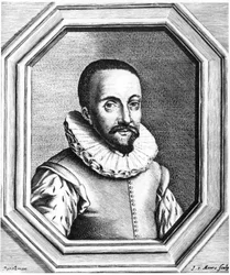 Hans Lippershey, hollandsk optiker krediteret med opdagelsen af teleskopet, 1655