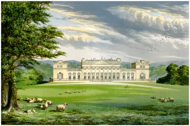 Harewood House, Yorkshire, hjemsted for jarlen af Harewood, c1880