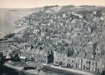 Hastings - Fra East Hill, 1895