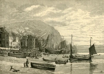 Hastings: The Fishermens Quarter, 1898.