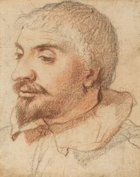 Hoved af en mand, ca. 1600.