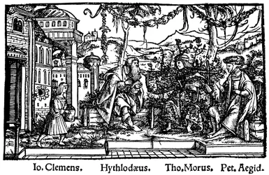 Hovedstykke fra Thomas Mores Utopia, 1518