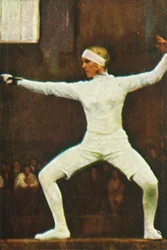 Helene Mayer, tysk verdensmester i fægter, 1928.