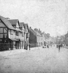 Henley Street, Stratford-upon-Avon, Warwickshire, slutningen af det 19. århundrede