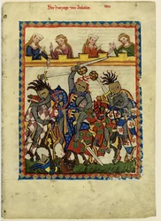 Henrik I, greve af Anhalt fra Codex Manesse, mellem 1305 og 1340