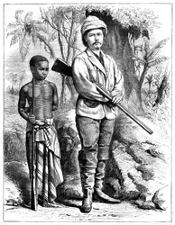 Henry Morton Stanley 1841-1904, walisisk journalist og opdagelsesrejsende, 1800-tallet