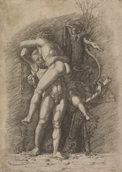Hercules og Antaeus, ca. 1497.
