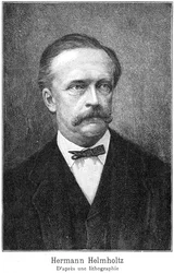 Hermann von Helmholtz 1821-1894, tysk fysiker, 1800-tallet