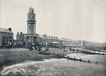 Herne Bay - Fronten, viser klokketårn, 1895