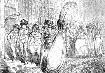 High Change in Bond Street - eller - The Politeness of the Great World, 1796