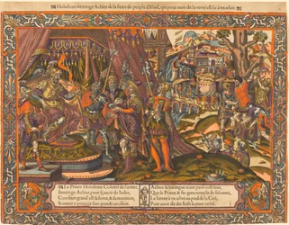 Holofernes forhører Achior, ca. 1575.
