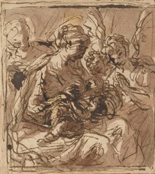 Hellig Familie, 1600-tallet.