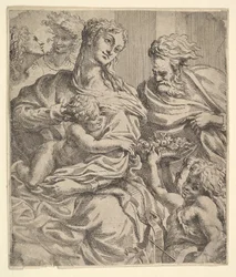 Hellig Familie, 1600-tallet.
