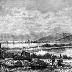 Hong Kong, udsigt fra Kowlun, c1890